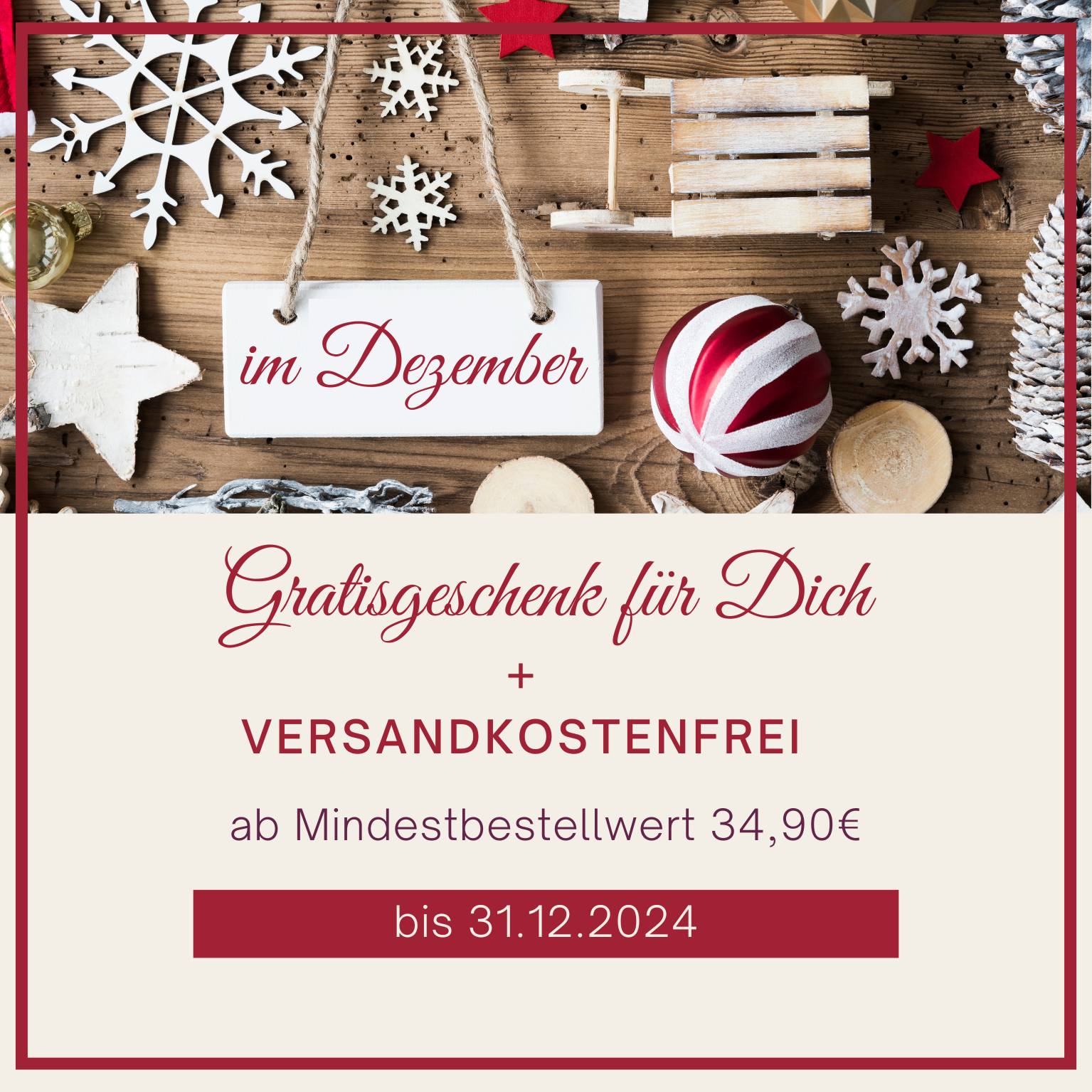 Gratisgeschenk für Dich im Dezember 2024 ab Mindestbestellwert